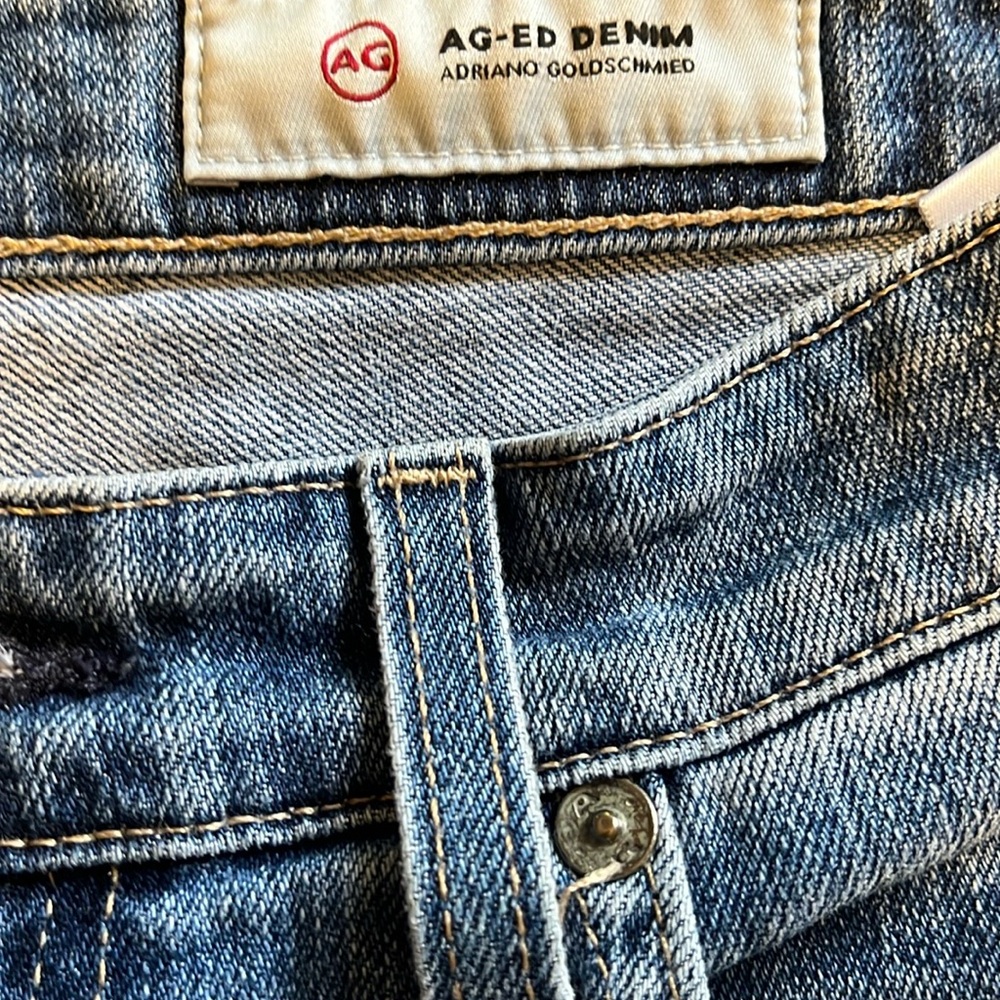 Ag Adriano Goldschmied Classic Blue Straight Jeans - Picture 4 of 12
